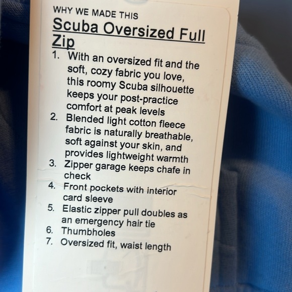 Lulu🍋 Oversized Full Zip scuba - Picture 3 of 6